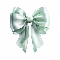 AI generated cute ribbon isolated clear background photo