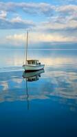 AI generated Minimalist photo a ship on sea