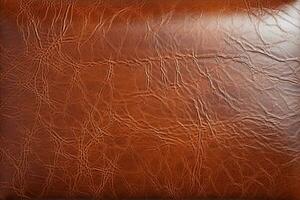 AI generated Leather texture background photo