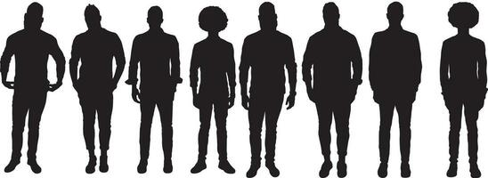 People silhouettes 42 vector