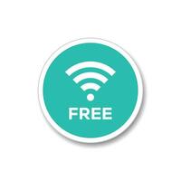 Free Wifi icon. Info internet access symbol. Vector wifi symbol.