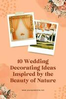 peach wedding decor pinterest graphic template