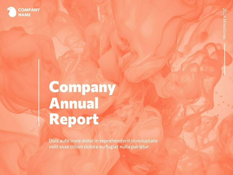 Peach  Theme Company Presentation Slides