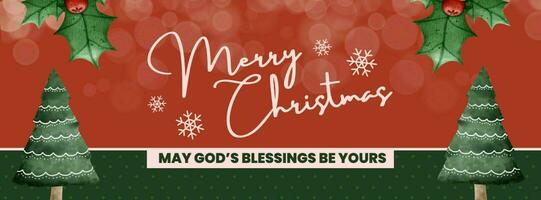 Christmas Season's Greetings for Facebook Cover  template