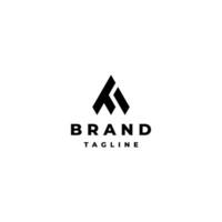 Simple Initial Letter AT Logo Design. Minimalist Initial Letter A and T Logo Design. vector