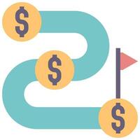installment flat style icon vector