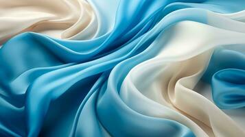 AI generated Warm rainbow abstraction with smooth shapes photo
