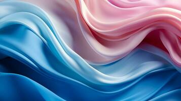 AI generated Warm rainbow abstraction with smooth shapes photo