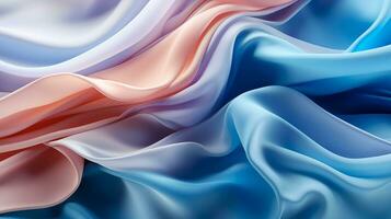 AI generated Warm rainbow abstraction with smooth shapes photo