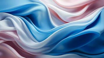 AI generated Warm rainbow abstraction with smooth shapes photo