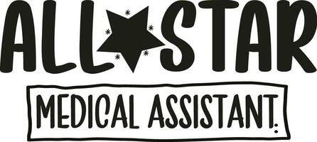 All Star Medical Assistant vector