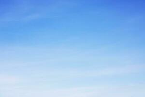 Fantastic soft white clouds against blue sky and copy space horizontal shape photo