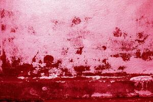 old grunge concrete wall texture or background viva magenta color of the year 2023 photo