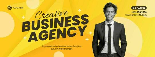 Yellow Creative Business Facebook Cover template