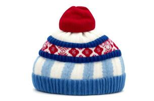 AI generated Winter Hat isolated on white background by generative ai photo