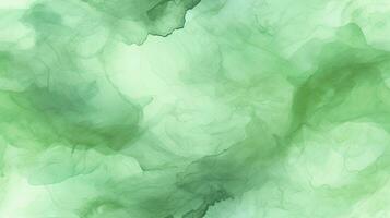 AI generated Abstract Green Watercolor Texture for a Vibrant Background. photo