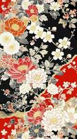 AI generated Japanese art pattern illustration photo