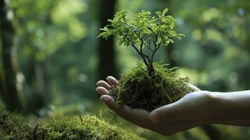 ai generado importancia de esg, naturaleza amar, y sustentabilidad foto