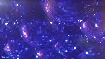 Mirror balls and stage lights at party video