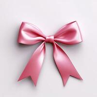 AI generated cute ribbon isolated clear background photo