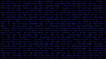 Animation of binary coding, Digital binary computer code video