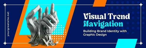 Visual Trend Navigation Twitter Header template