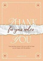 Thank You Greeting Card template