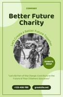 Better Future Charity Poster template