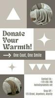 Donate Your Warmth Instagram Story template