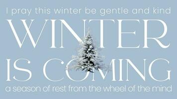 Winter is Coming Text Quote for Twitter Post template