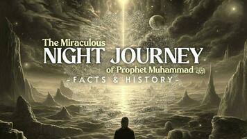 The Miraculous Night Journey Of Prophet Muhammad for Youtube Thumbnail template