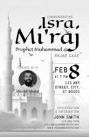 Isra Miraj Pray Event Poster Template