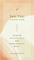 Watercolor Vertical Business Card template