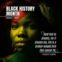Black History Month Quote Post Set for Instagram template
