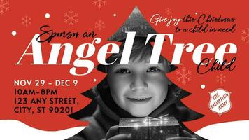 Sponsor an Angel Tree Child for Twitter Post template