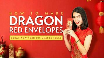 How to Make Dragon Red Envelopes for Youtube Thumbnail template