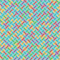 Colored seamless geometric metaballs pattern vector