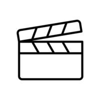 clapperboard icon vector design template