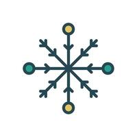 snowflake icon vector design template