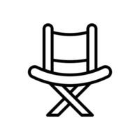 director's chair icon vector design template