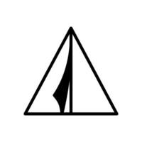 tent icon vector design template