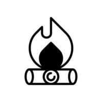 campfire icon vector design template