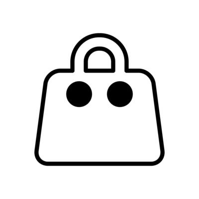 shopping bag icon vector design template