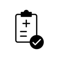 medical report icon vector design template