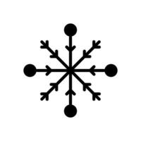 copo de nieve icono vector diseño modelo