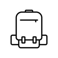 mochila icono vector diseño modelo