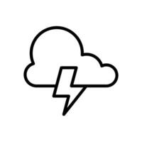 lightning icon vector design template