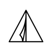 tent icon vector design template