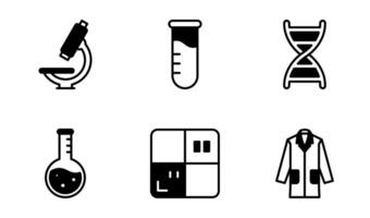 Ciencias icono diseño modelo en semi sólido estilo vector