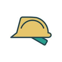 hard hat icon vector design template